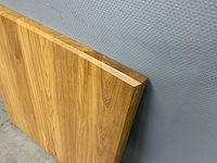 Vierkant eiken eetkamertafelblad 70 cm - afbeelding 2 van  3