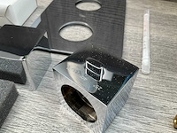 Vierkante inbouwthermostaat 3-weg omstelling en dimmer inbouwdeel en afbouwdeel - afbeelding 7 van  8