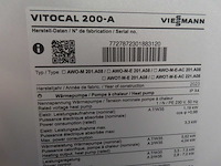 Viessmann - vitocal 200-a - warmtepomp buitenunit - afbeelding 4 van  6