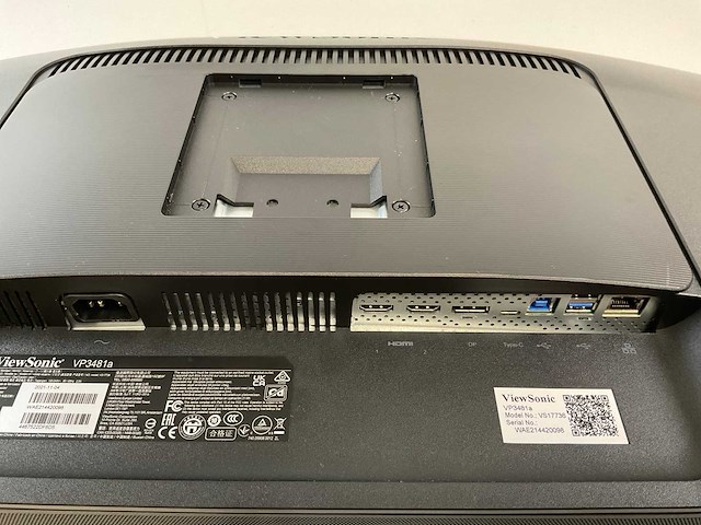 Viewsonic (vp3481a) 34”, 3440x1440 (uwqhd) lcd curved monitor - afbeelding 5 van  6