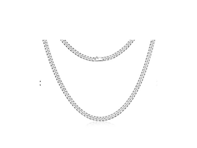 Vigor heren ketting geslepen gourmet 5,0 mm zilver - afbeelding 1 van  4