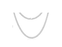 Vigor heren ketting geslepen gourmet 5,0 mm zilver - afbeelding 1 van  4
