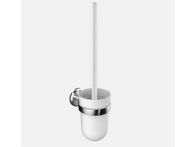 Vigour one toiletborstel wit/chroom (12x) - afbeelding 1 van  6