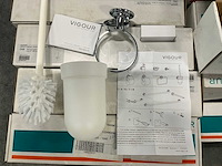 Vigour one toiletborstel wit/chroom (12x) - afbeelding 3 van  6