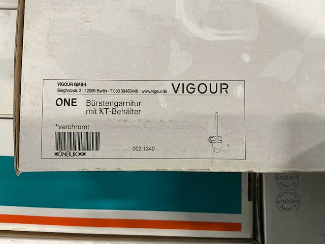 Vigour one toiletborstel wit/chroom (12x) - afbeelding 4 van  6