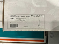 Vigour one toiletborstel wit/chroom (12x) - afbeelding 4 van  6