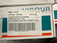 Vigour one toiletborstel wit/chroom (12x) - afbeelding 5 van  6