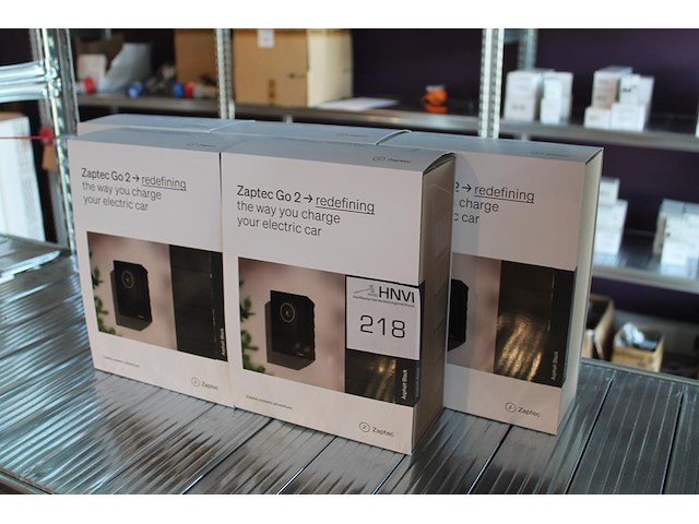 Vijf autoladers zaptec go 2 asphalt black. - afbeelding 1 van  3