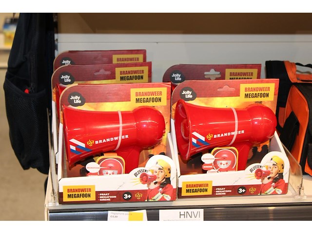 Vijf brandweer megafoons jolly life. - afbeelding 1 van  2