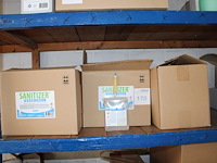 Vijf dozen met navulverpakkingen sanitizer gel. 6 x 800 ml per doos. - afbeelding 1 van  2