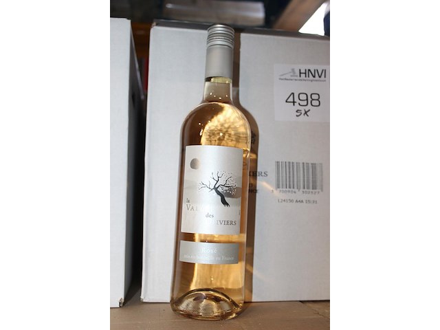 Vijf dozen rosé wijn vallee des oliviers. 30 flessen. - afbeelding 2 van  2
