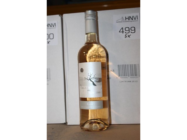 Vijf dozen rosé wijn vallee des oliviers. 30 flessen. - afbeelding 2 van  2
