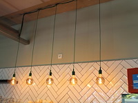 Vijf hanglampen muuto groen. - afbeelding 1 van  3