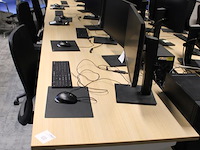 Vijf in hoogte verstelbare werktafels. afmeting 120 x 80 cm. - afbeelding 2 van  2