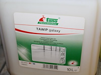 Vijf jerrycans reinigingsproducten waaronder damwandprofielreiniger, op wasbasis, allesreiniger en karpex. - afbeelding 5 van  5