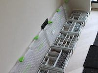 Vijf koppelbare organizers festool gevuld met diverse bevestigingsmaterialen. - afbeelding 2 van  7