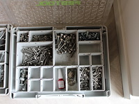 Vijf koppelbare organizers festool gevuld met diverse bevestigingsmaterialen. - afbeelding 3 van  7