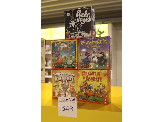 Vijf minispellen 999 games w.o. pechvogel, konijnenhokken, regenwormen, schrodingers katten en graantje de ... - afbeelding 2 van  2