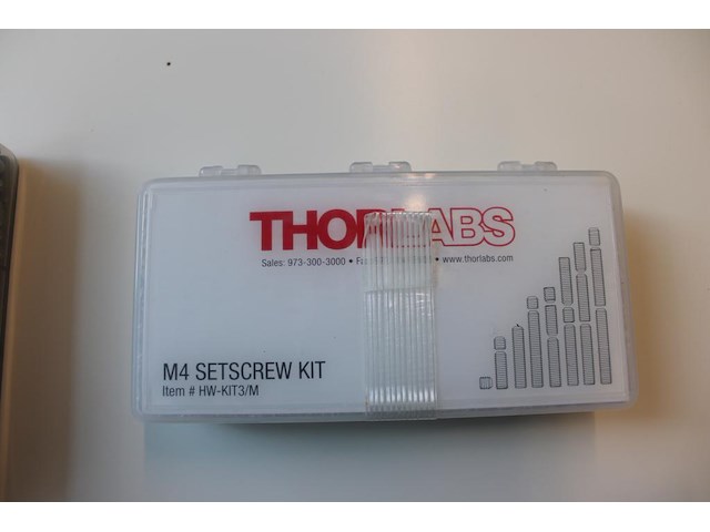 Vijf organizers o.a. thor labs, m4 en m6. - afbeelding 4 van  5