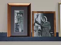 Vijf oude schoolfoto's. - afbeelding 3 van  4