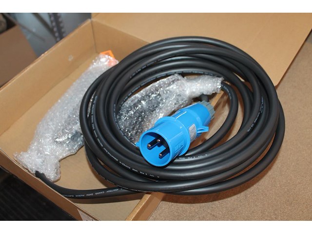 Vijf portable laadkabels 10 meter. cee32 blauw naar type2. - afbeelding 1 van  3