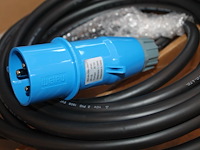 Vijf portable laadkabels 10 meter. cee32 blauw naar type2. - afbeelding 2 van  3