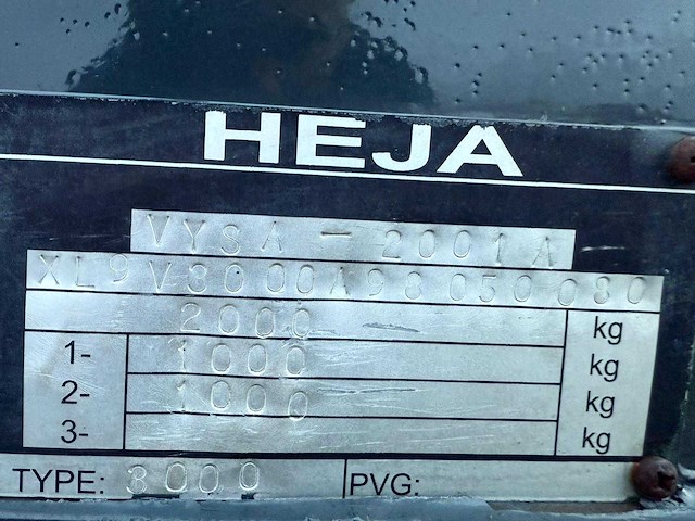 Vijf sterren - heja - paardentrailer - wv-56-jv - afbeelding 2 van  10