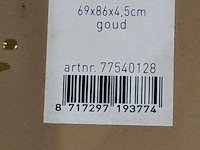 Vijf wandspiegel goud - afbeelding 3 van  3