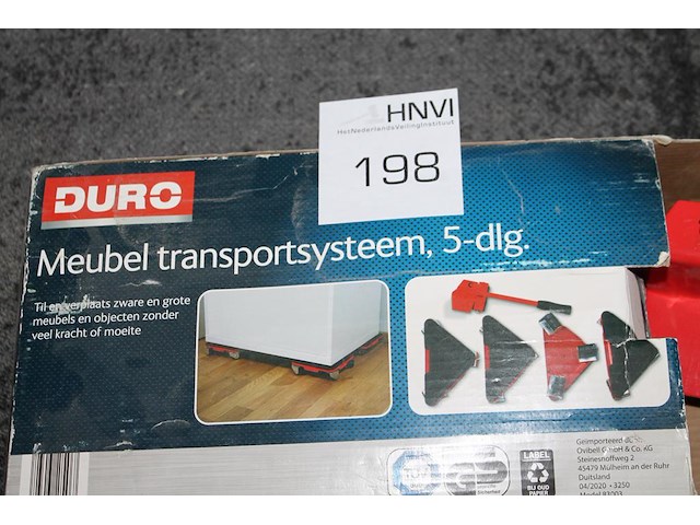 Vijfdelig meubeltransportsysteem duro. - afbeelding 2 van  2