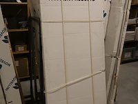 Vijfhoekige douchecabine van rijn products, st04, zwart - afbeelding 3 van  3