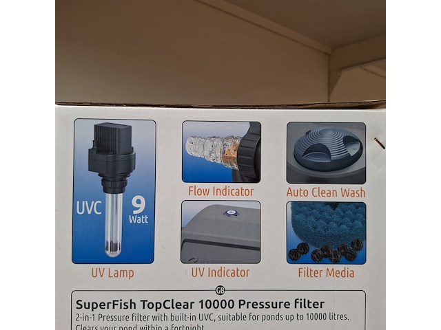 Vijver drukfilter superfish, topclear 10000 - afbeelding 8 van  12