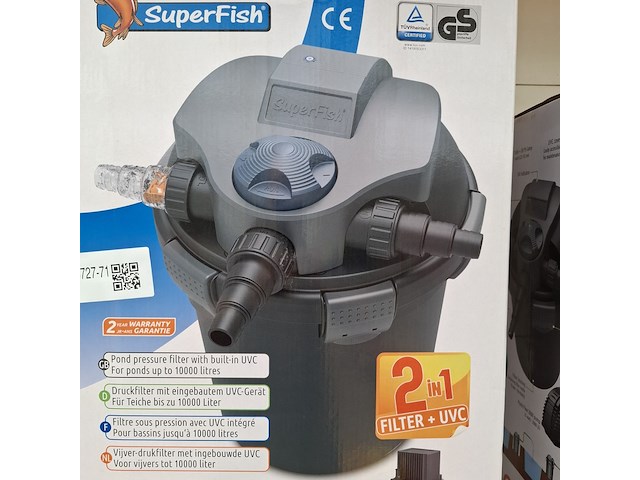 Vijver drukfilter superfish, topclear 10000 - afbeelding 11 van  12
