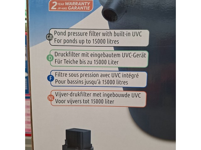 Vijver drukfilter superfish, topclear 15000 - afbeelding 2 van  12
