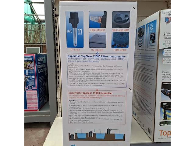Vijver drukfilter superfish, topclear 15000 - afbeelding 3 van  12