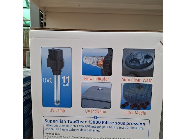 Vijver drukfilter superfish, topclear 15000 - afbeelding 4 van  12