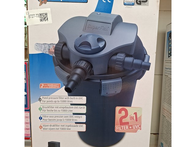 Vijver drukfilter superfish, topclear 15000 - afbeelding 5 van  12