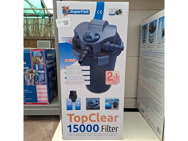 Vijver drukfilter superfish, topclear 15000 - afbeelding 10 van  12