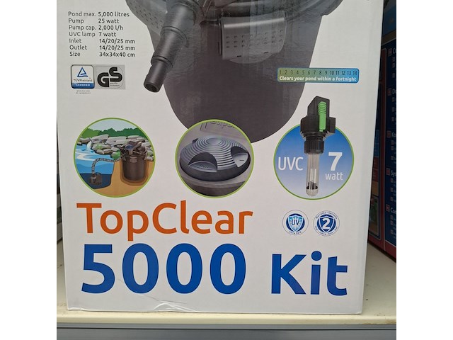 Vijver drukfilter superfish, topclear 5000 kit - afbeelding 4 van  10