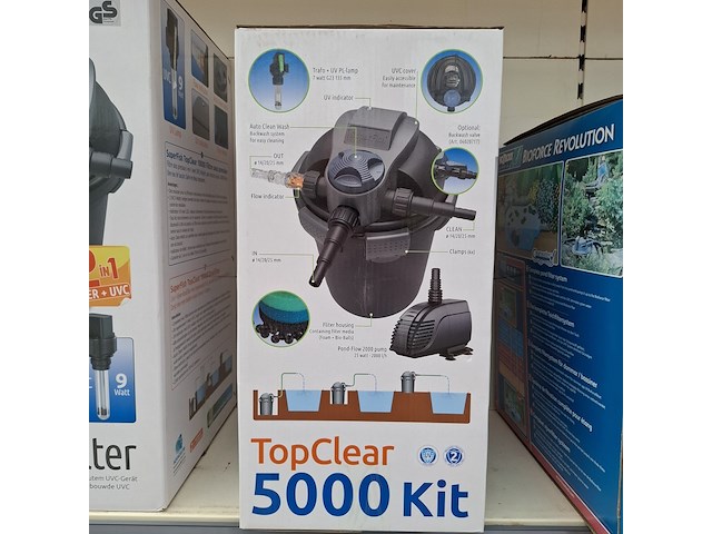 Vijver drukfilter superfish, topclear 5000 kit - afbeelding 6 van  10