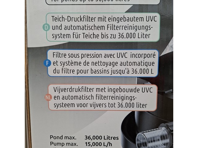 Vijver drukfilter superfish, topclear pro 36000 - afbeelding 2 van  12