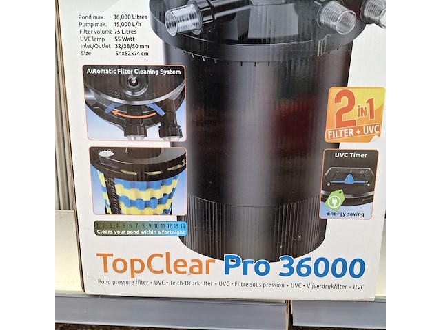 Vijver drukfilter superfish, topclear pro 36000 - afbeelding 12 van  12