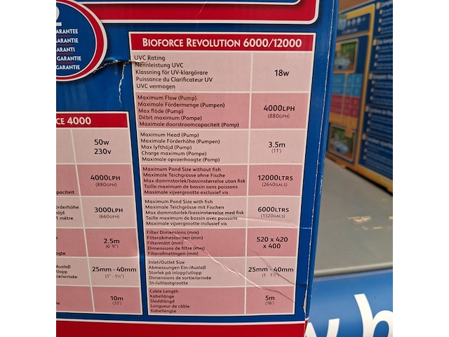 Vijver filtersysteem hozelock, bioforce revolution - afbeelding 6 van  7