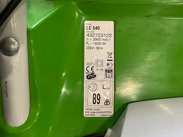Viking le 540 verticuteermachine - afbeelding 6 van  8