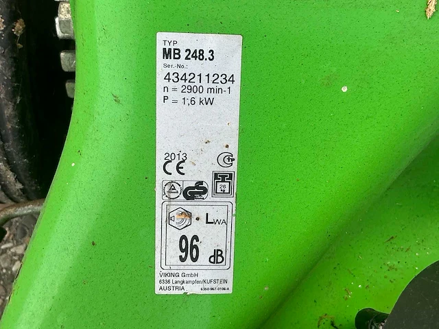 Viking mb 248.3 grasmaaier - afbeelding 3 van  11