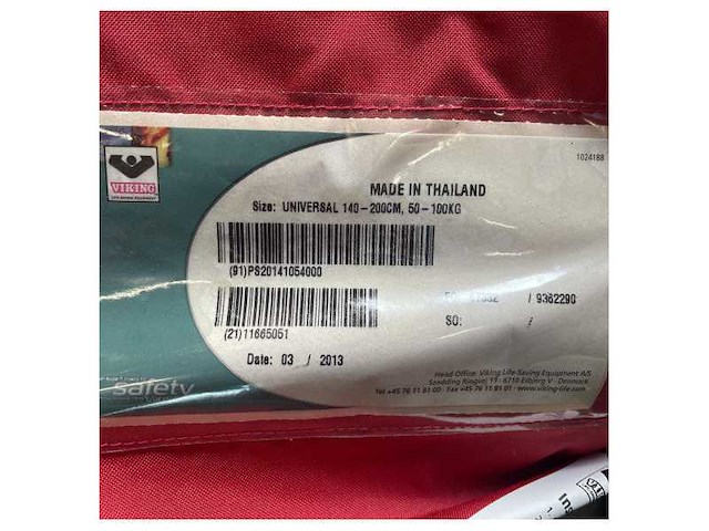 Viking universal insulated survival suit for adults 50 - 100 kg | 140 - 200 cm - afbeelding 4 van  5