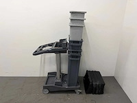 Vileda - schoonmaak kar met 6 prullenbaken - afbeelding 1 van  4