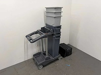 Vileda - schoonmaak kar met 6 prullenbaken - afbeelding 2 van  4