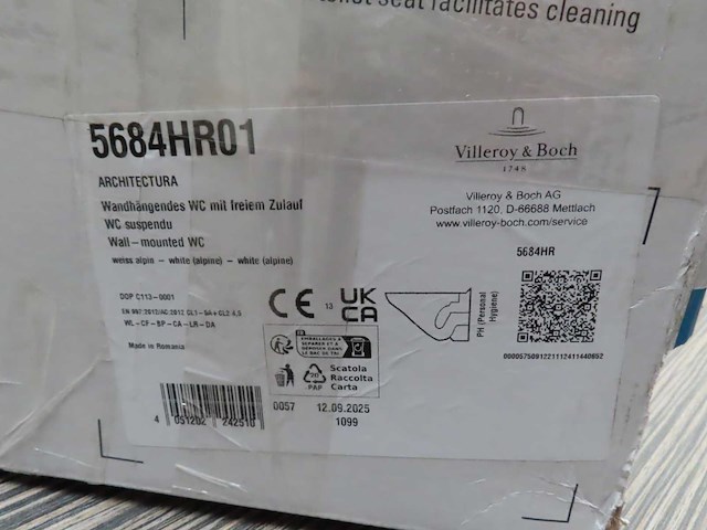 Villeroy & boch - architectura - 5684hr01 - toilet - afbeelding 2 van  2