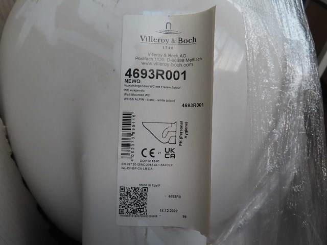 Villeroy & boch - newo - 4693r001 - toilet (10x) - afbeelding 3 van  3
