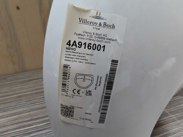 Villeroy & boch - newo - 4a916001 - wastafel (8x) - afbeelding 2 van  2
